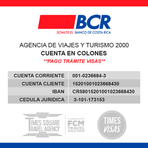 Visa BCR Colones